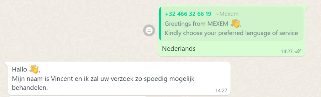 mexem klantenservice